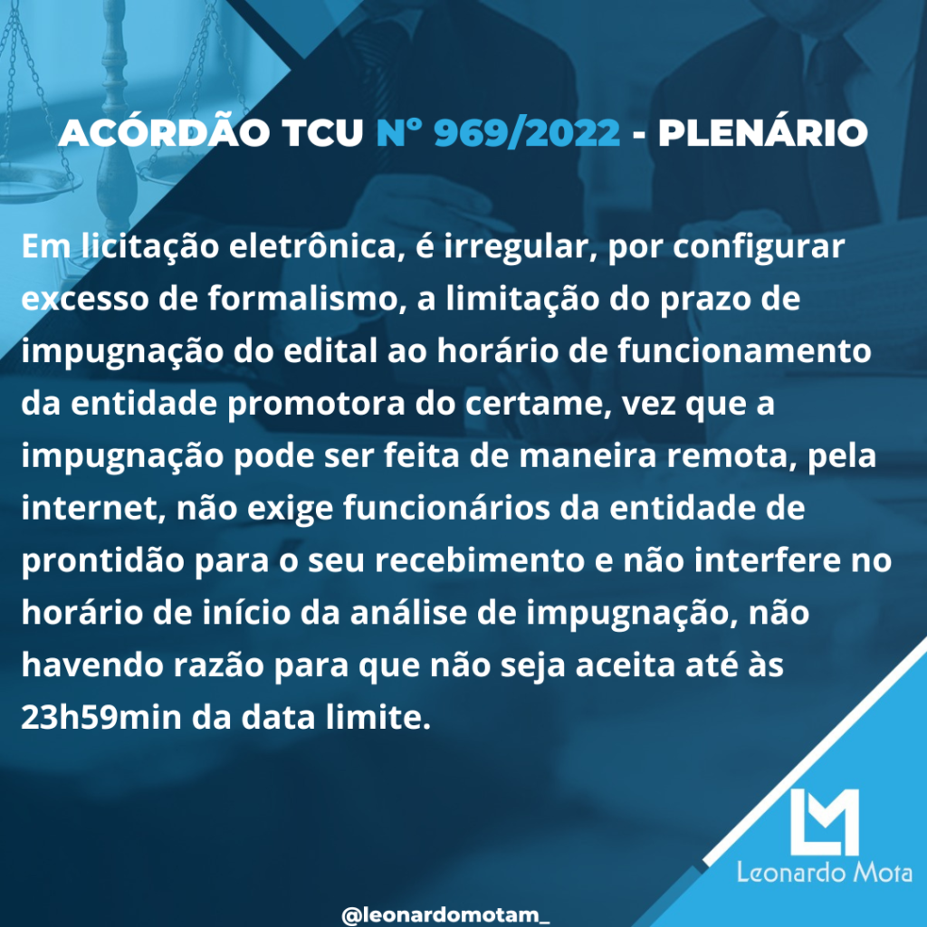 Acórdão n° 969/2022 – Plenário