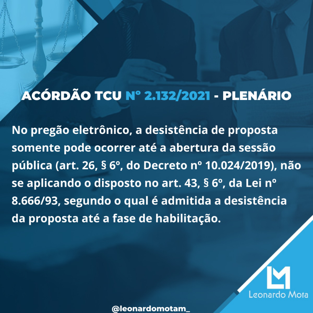 Acórdão nº 2.132/2021