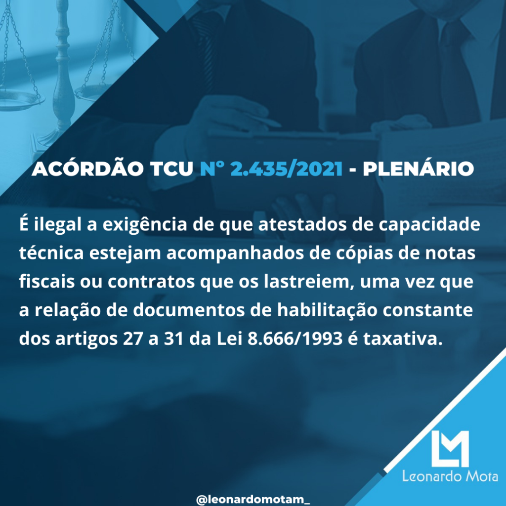 Acórdão nº 2.435/2021